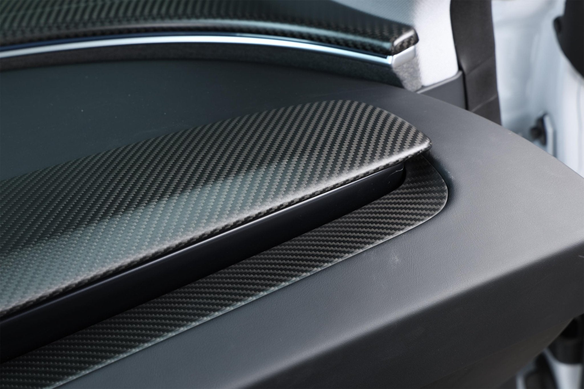 Dry Carbon Fiber Dash Cover Replacement for Tesla Model 3 Highland (Matte)