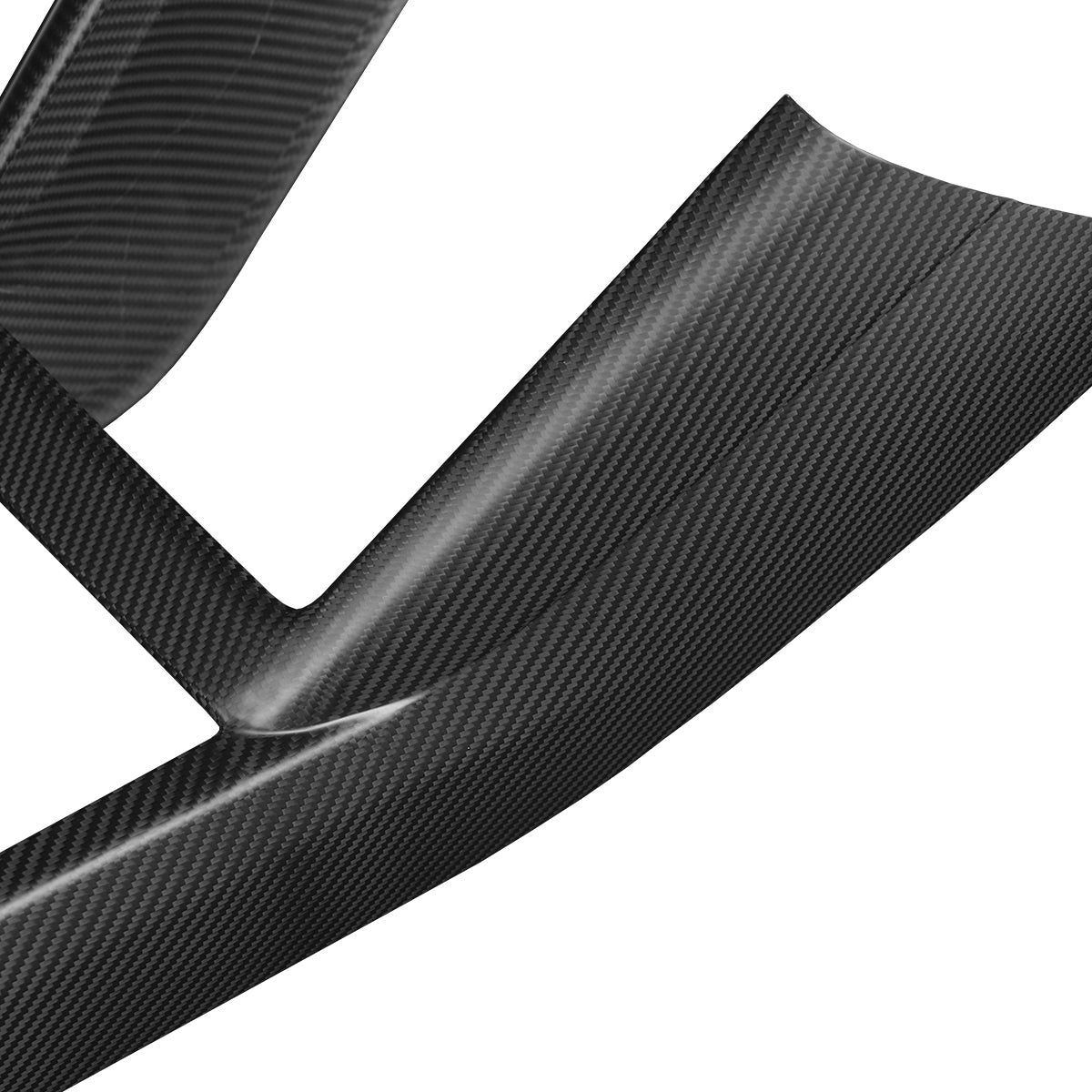 Dry Carbon Fiber Integrated Frame of Central Panel for Tesla Model 3 Highland (Matte) - Fusion Motorsports USA