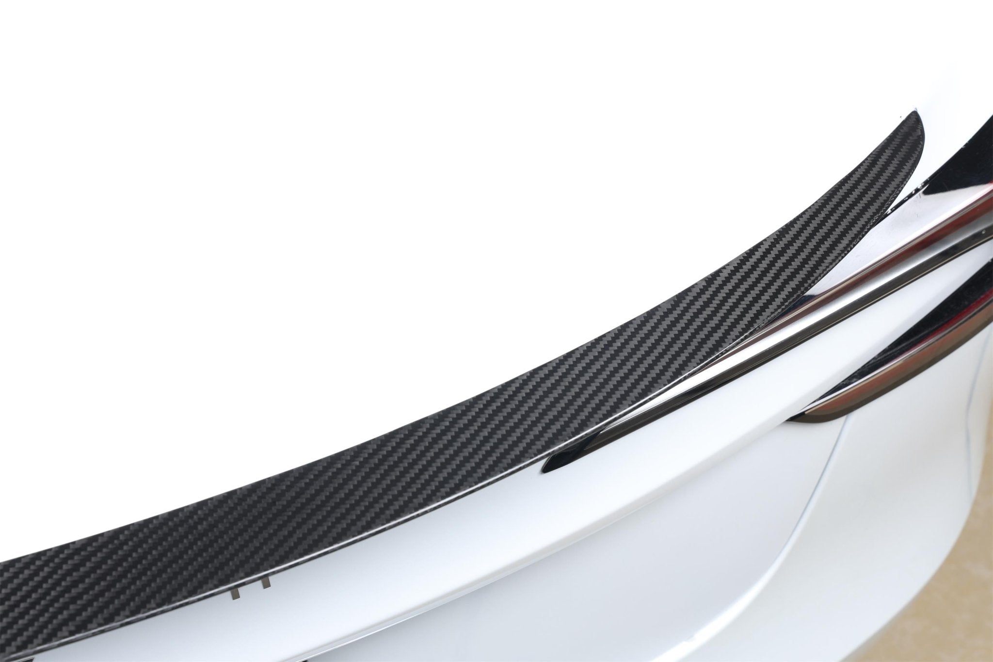 Dry Carbon Fiber Performance Spoiler for Tesla Model 3 Highland (Gloss) - Fusion Motorsports USA