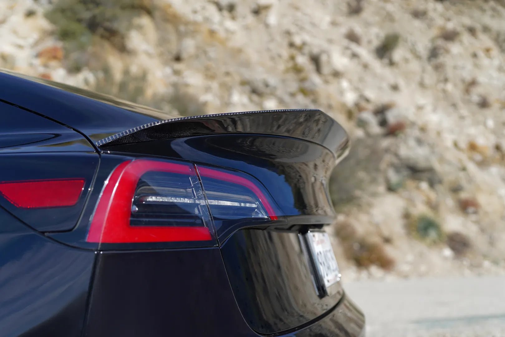 Glossy Carbon Fiber V-Style Spoiler - Fusion Motorsports USA